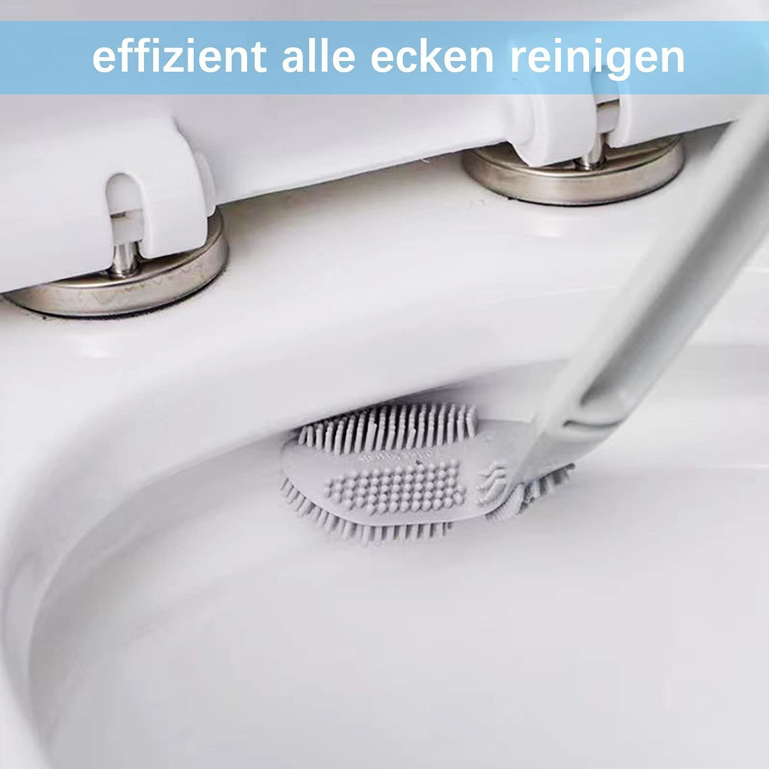 MAVURA WC-Reinigungsbürste GolfBrush Hygienische Gummi Toilettenbürste Klobürste WC Bürste Toiletten Garnitur Bürstengarnitur Silikon
