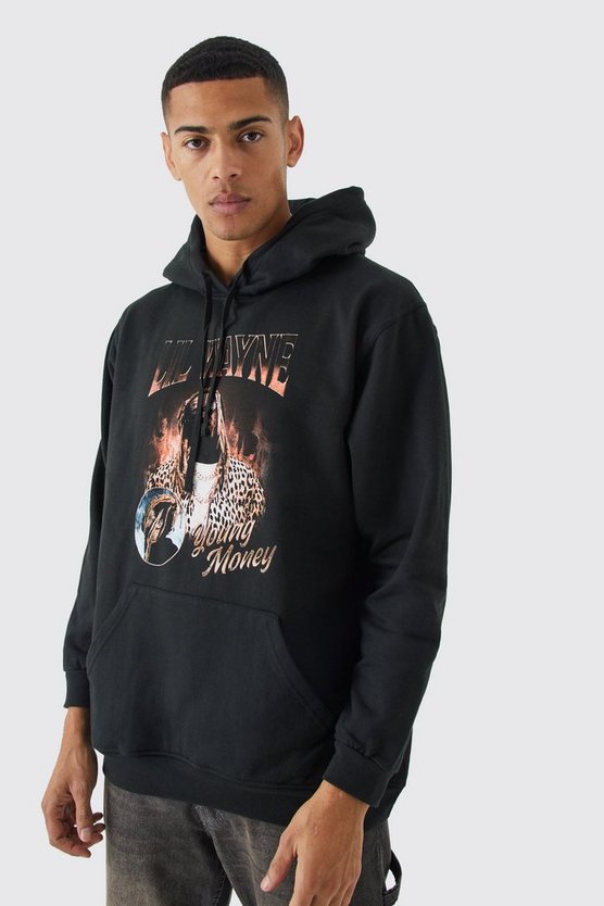 Oversize Hoodie mit Lil Wayne Young Money Print