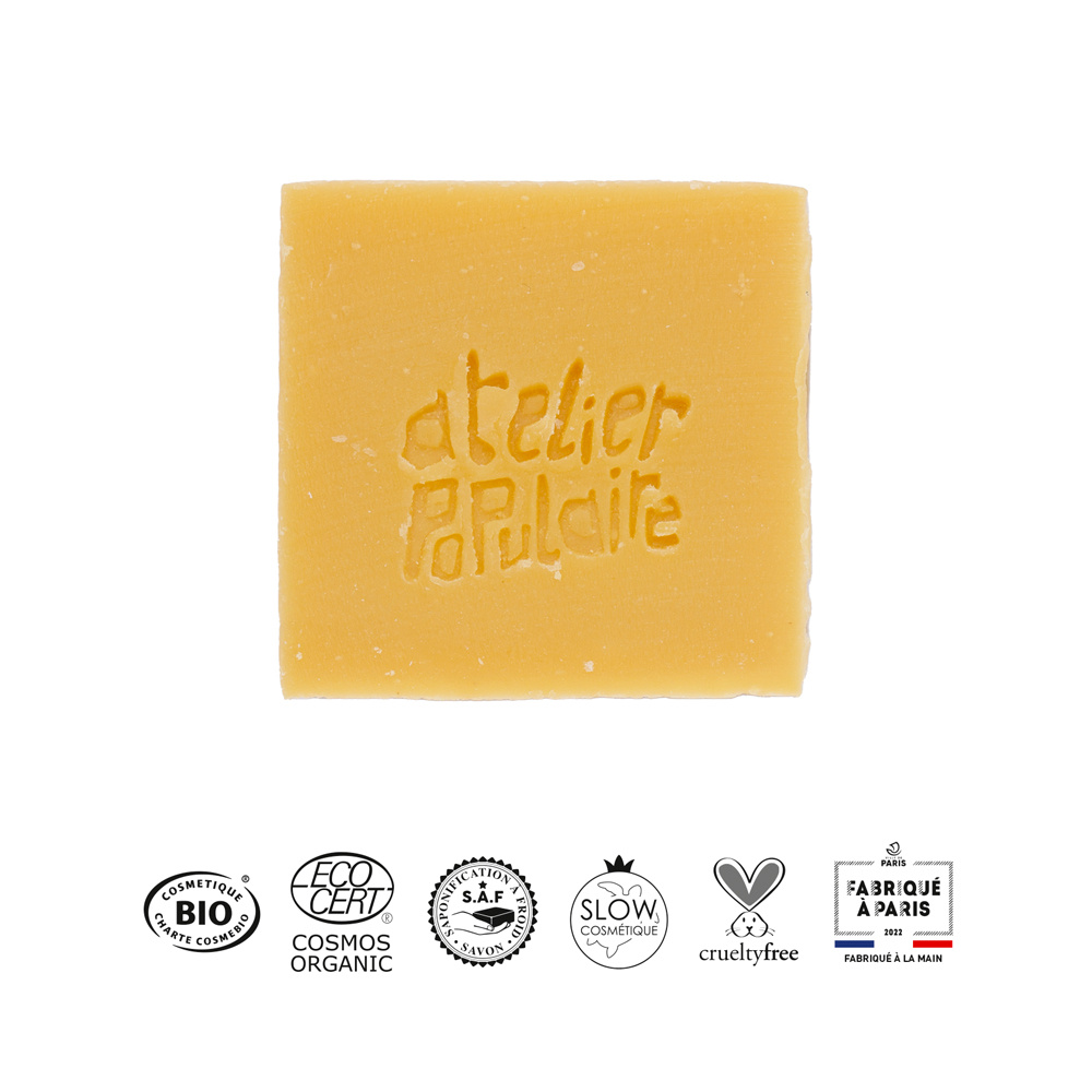 atelier populaire Lagon Étincelant | Savon à froid surgras certifié BIO Savon