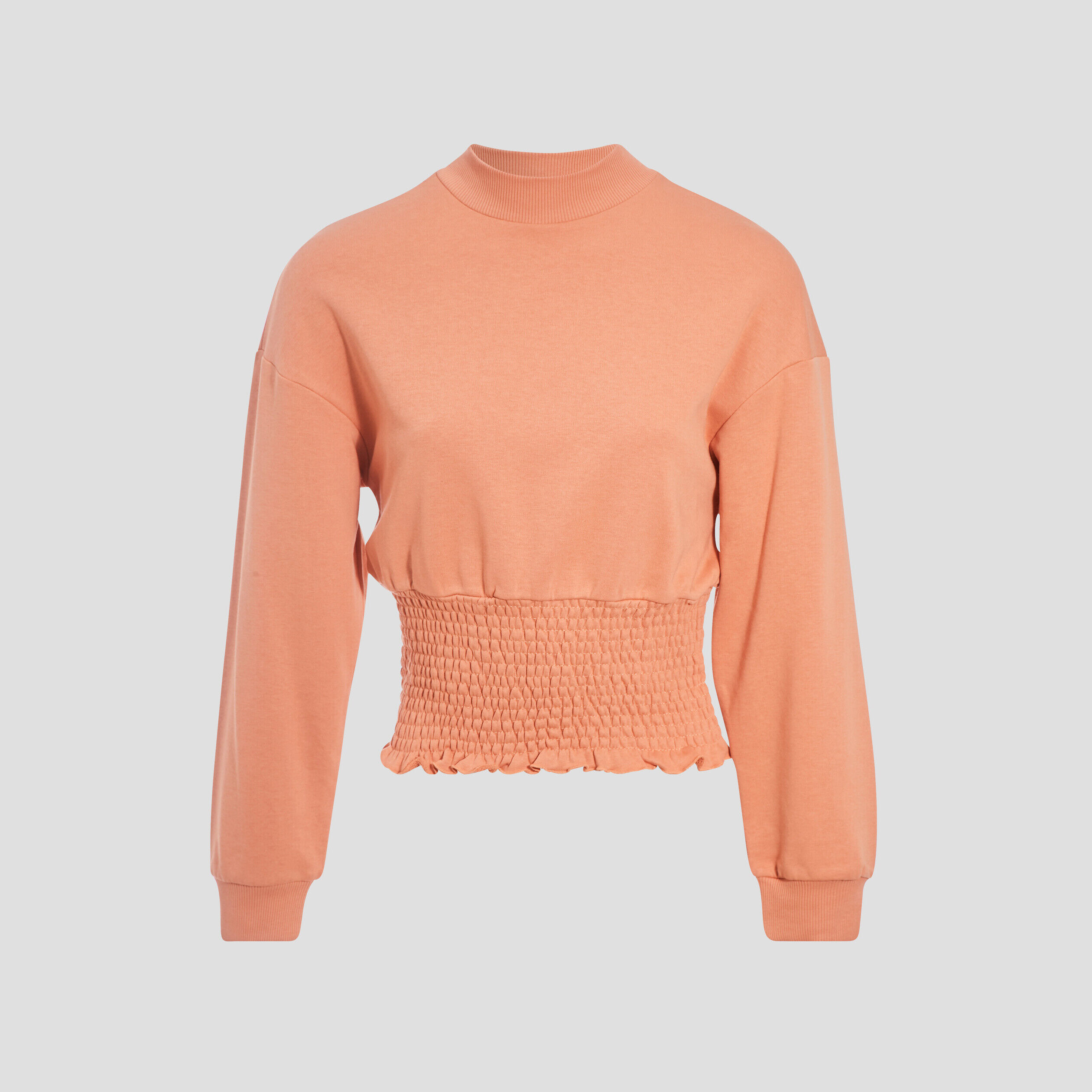 Sweat smocké terracotta femme | Cache Cache