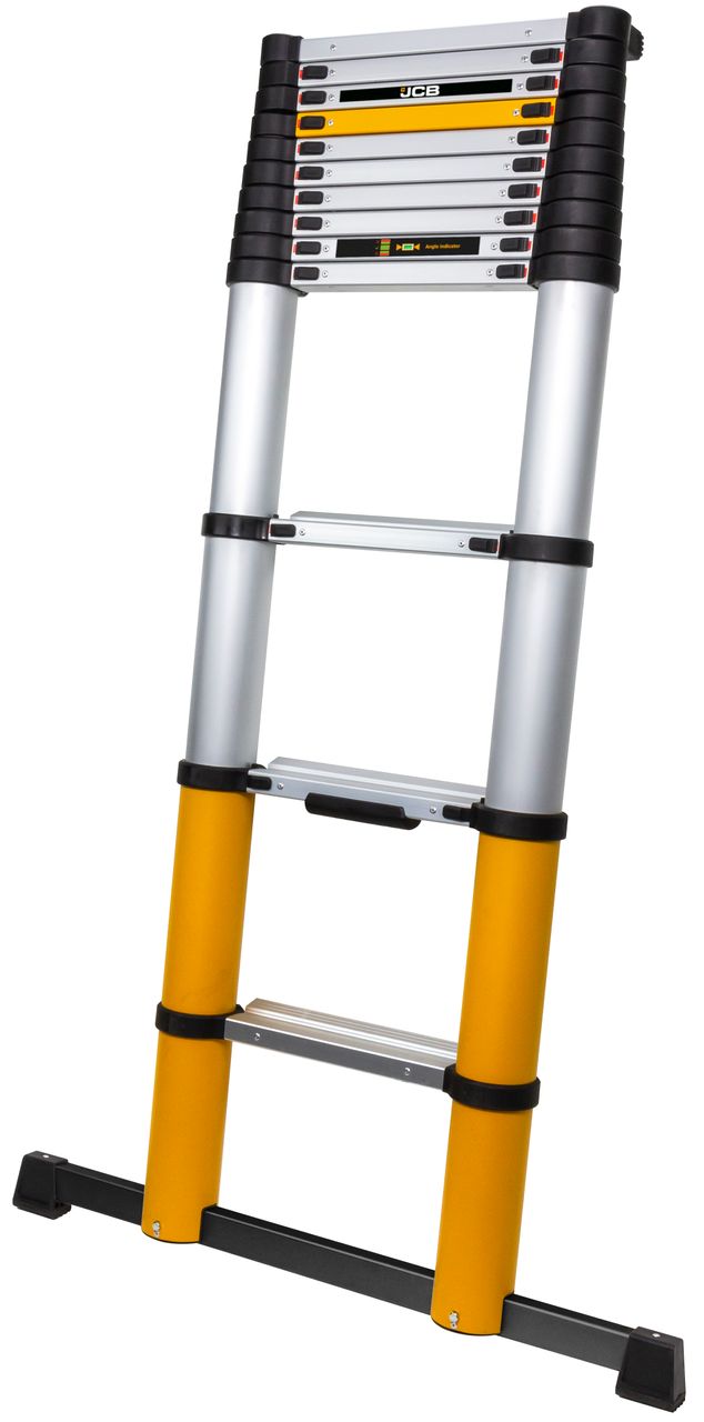 Batavia JCB Professional Teleskopleiter 3.81 m - 13 Sprossenmit breiten Sprossen und Winkelindikator