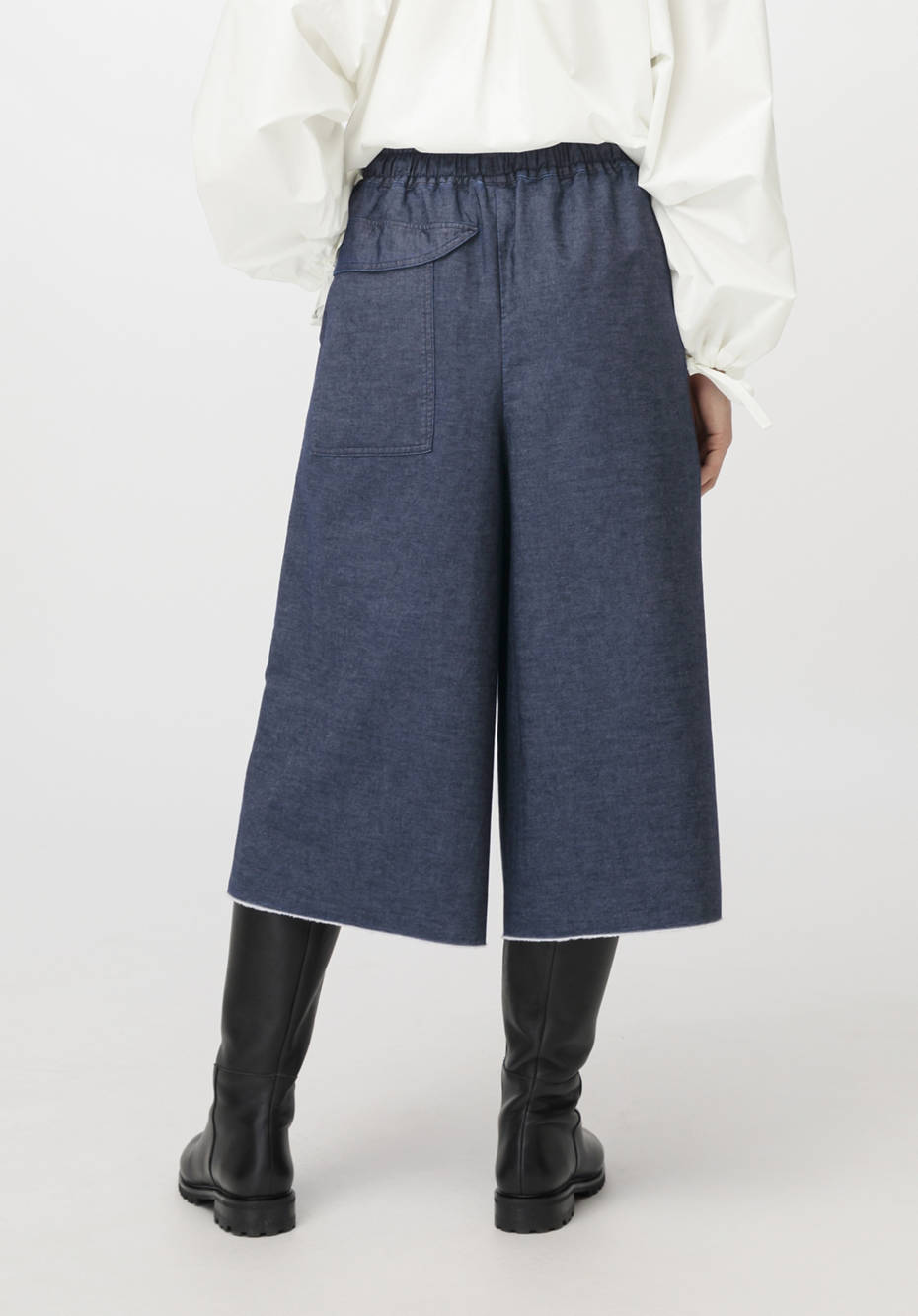 ZERO WASTE Culotte aus reinem Bio-Denim