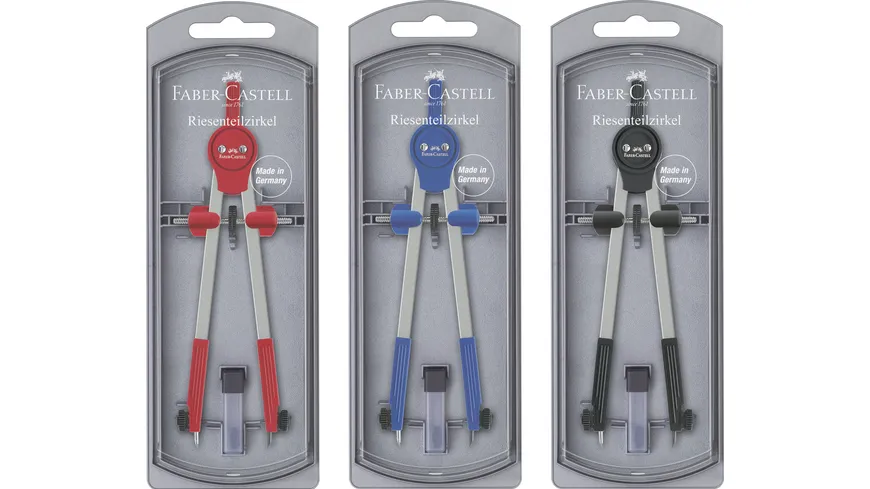 FABER-CASTELL Riesen-Teilzirkel schwarz
