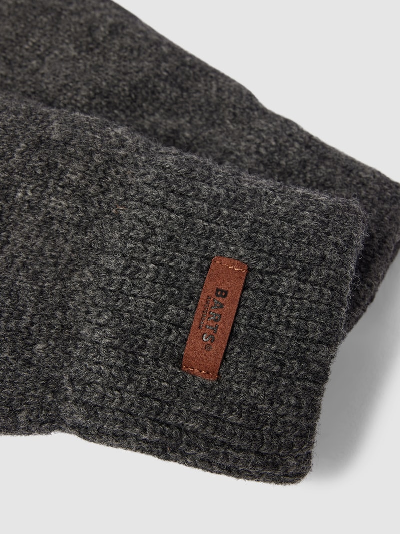 Handschuhe mit Label-Detail Modell 'HAAKON' in anthrazit