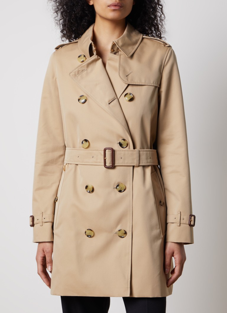 Trench doppiopetto Burberry Kensington con cintura