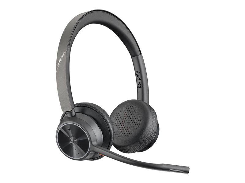 poly Voyager Voyager 4320 Kabellos Stereo Headset Kopfbügel  Bluetooth  Schwarz