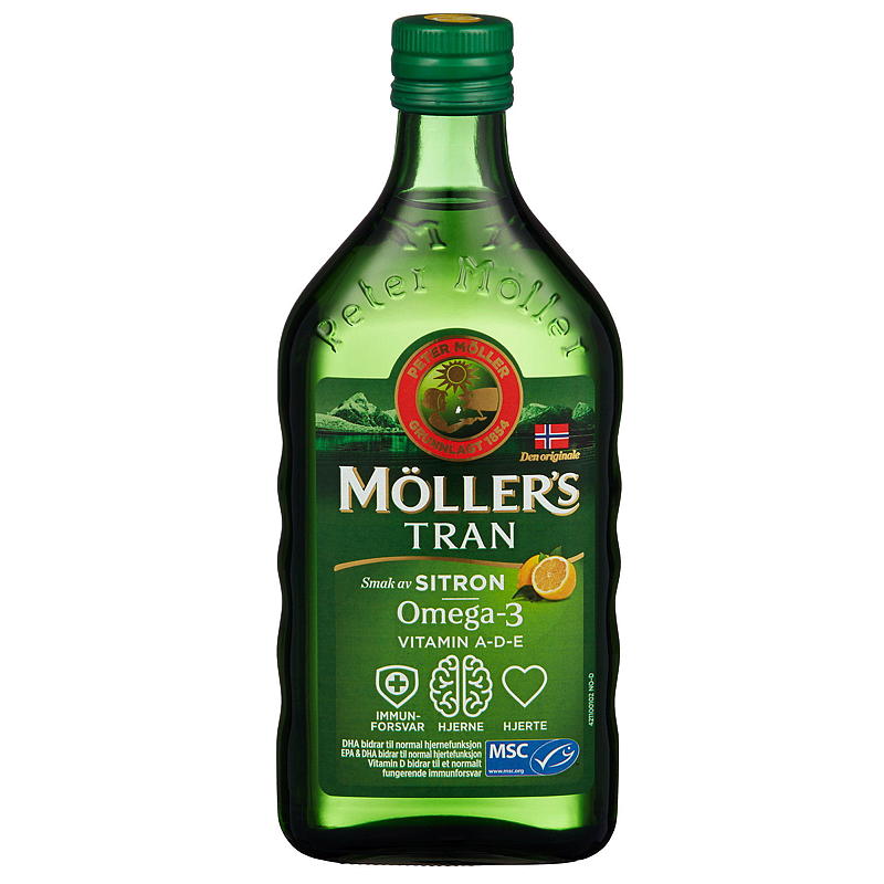 Möller's Möller's Tran 500 ml Sitron