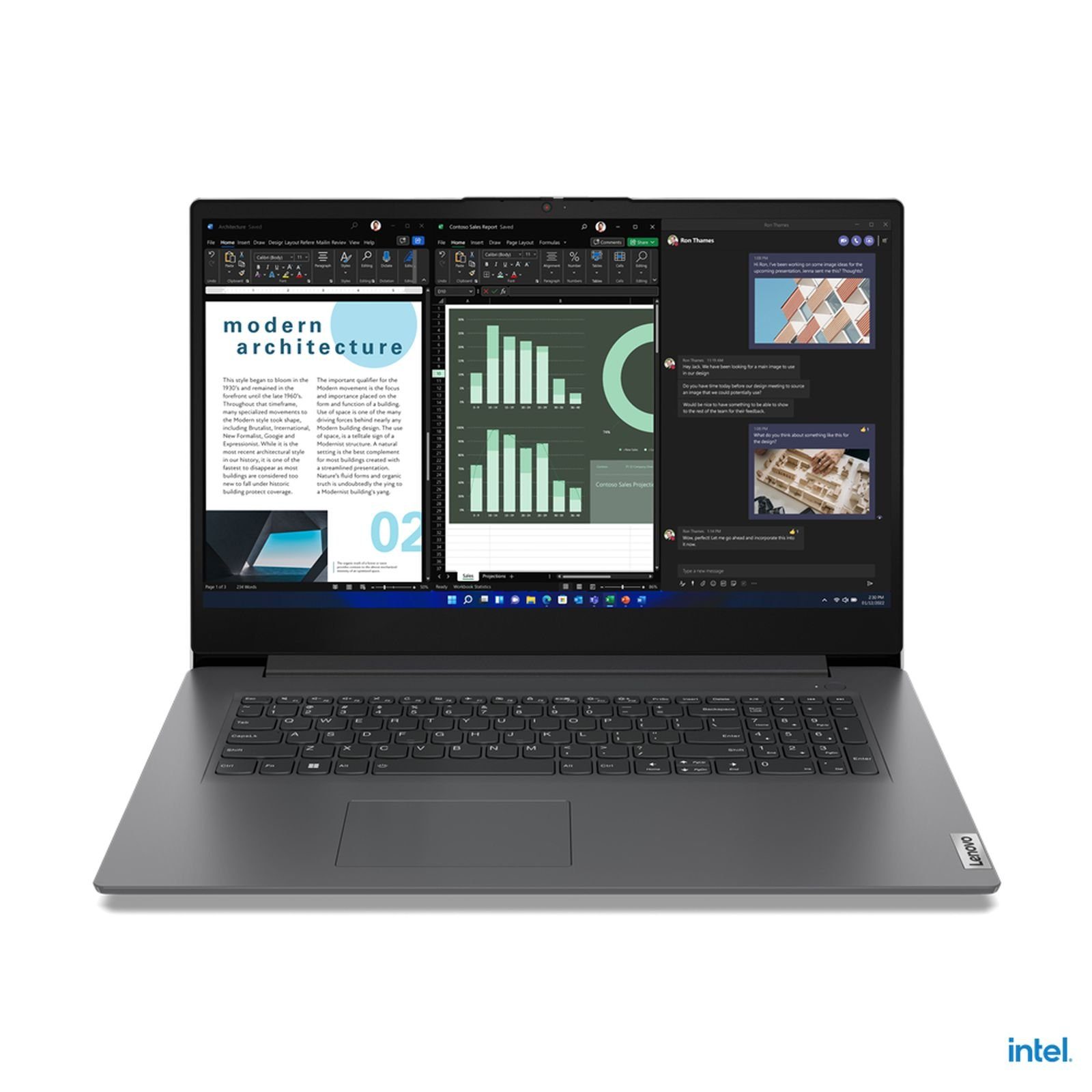 Lenovo V17 G3 I5-1235U 8GB Notebook (43.9 cm/17.3 Zoll, Intel Intel® Core™ i5 i5-1235U, Intel Iris Xe Graphics, 256 GB SSD)
