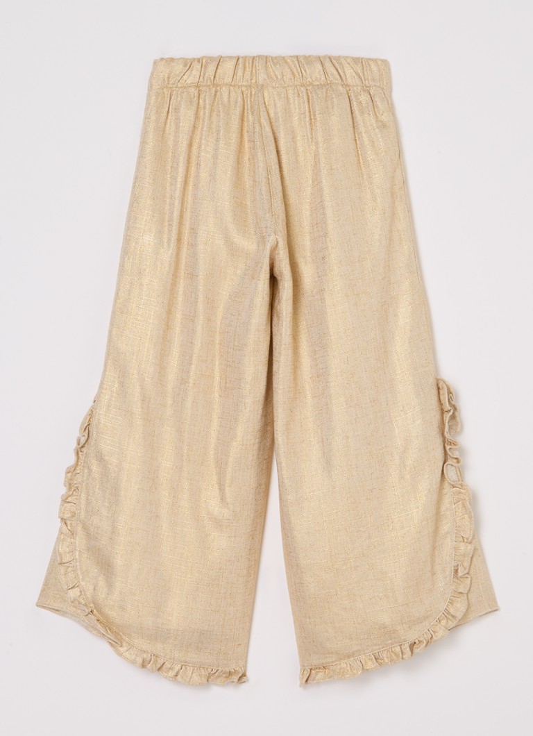Pantaloni largi din amestec de in Donsje Amsterdam