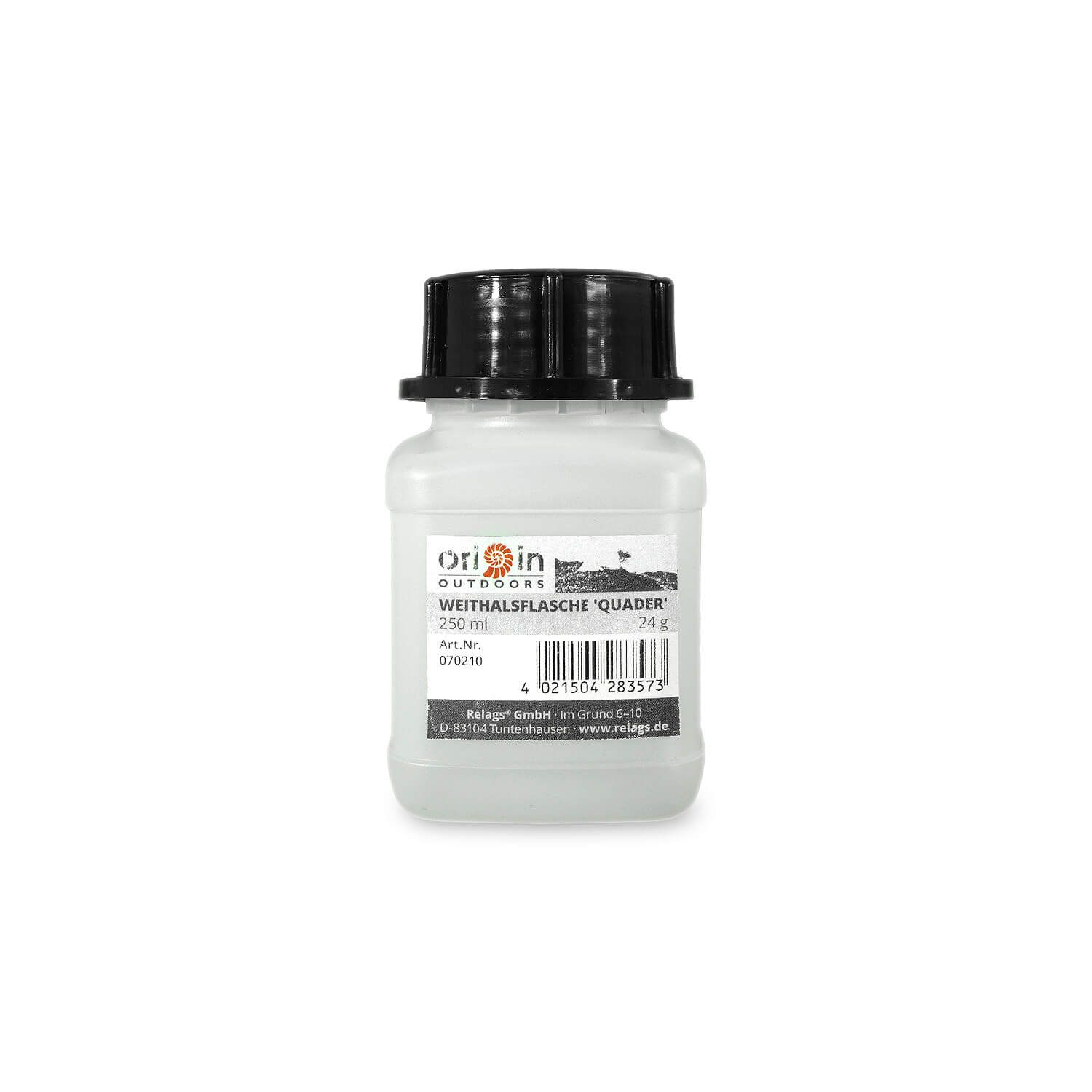 Weithalsflasche Quader