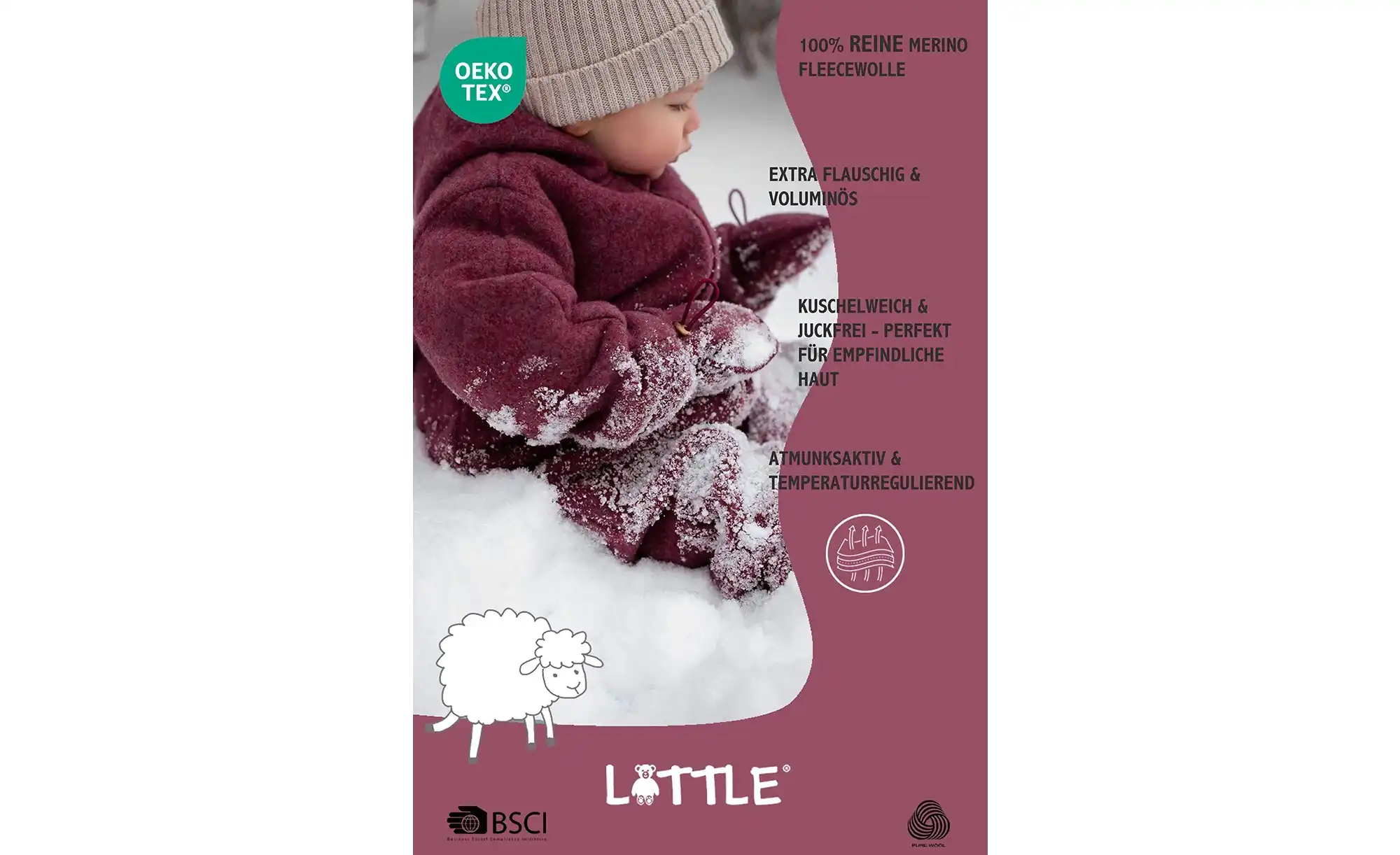 Merino Wollfleece Baby Overall Wollwalk