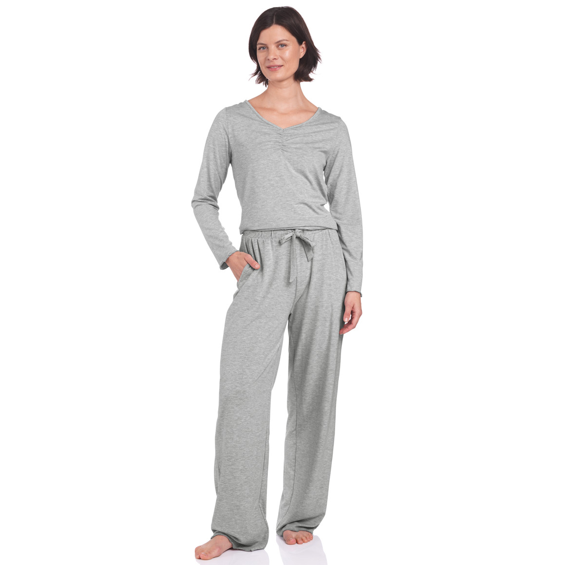 Damen Loungewear-Hose mit Wellenbündchen