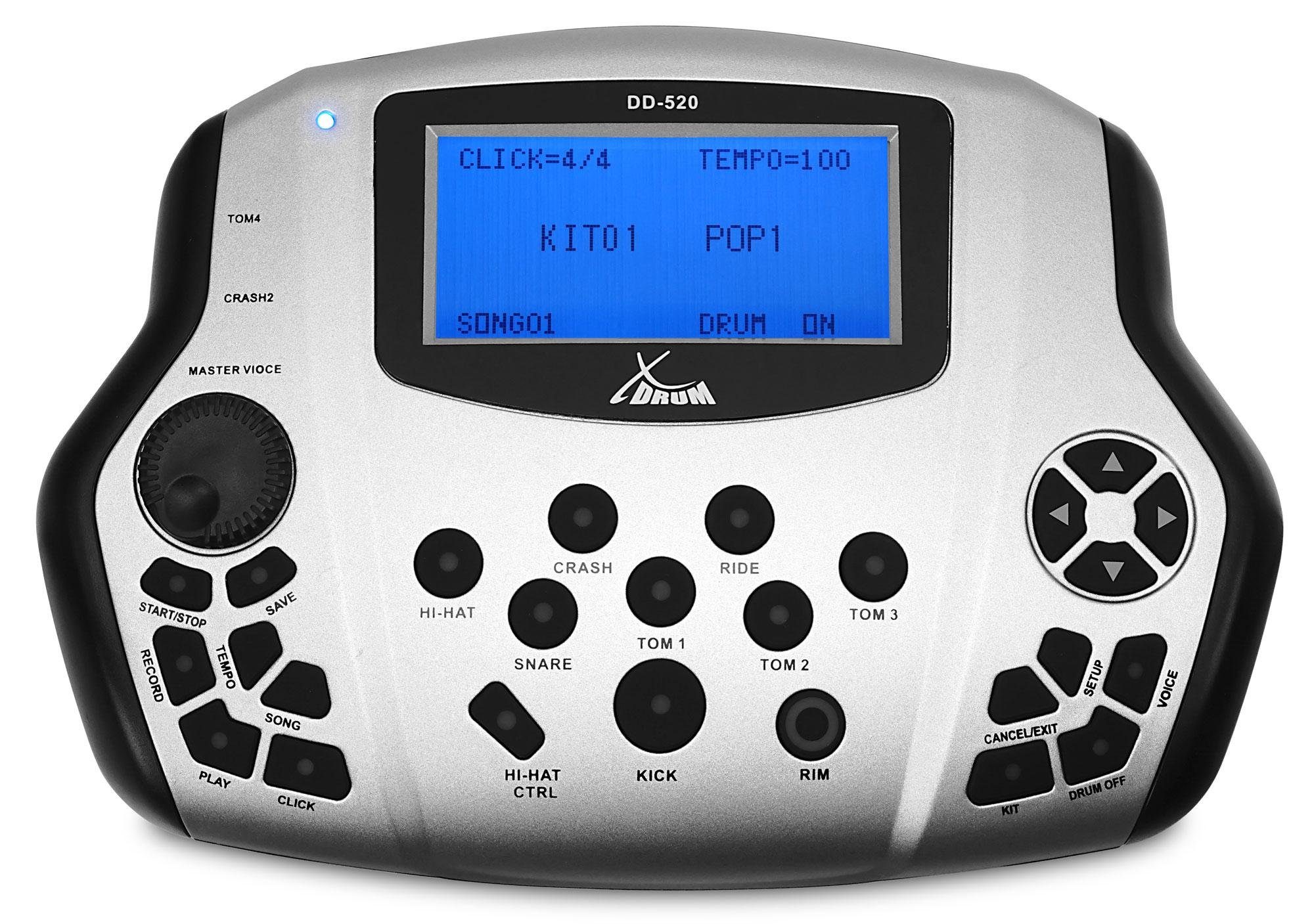 XDrum E-Drum DD-520 E-Drum PLUS Kit, 12-St., MIDI In/Out, 458 Sounds und 41 Drumkits