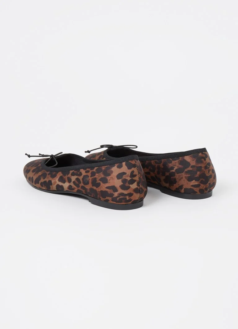 Balerini Jonak Delfina cu imprimeu leopard