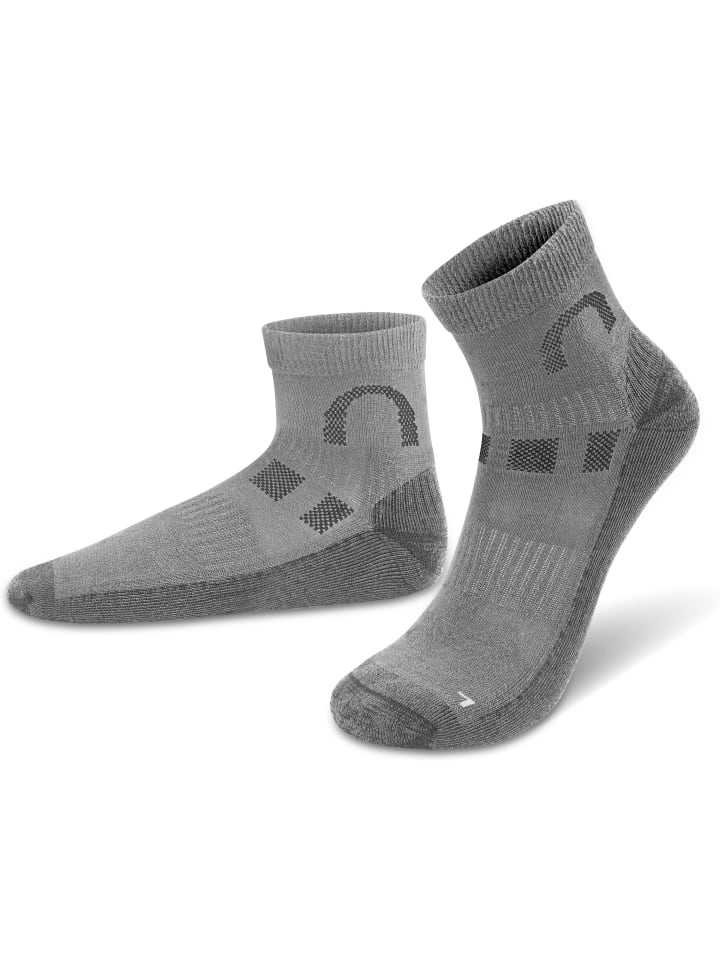 normani 2 Paar Merino-Kurzschaftsocken Lismore in Grau günstig kaufen