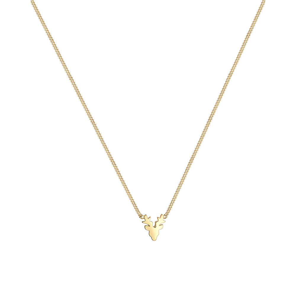 Elli Elli Collier Geweih Hirsch Traditionell 925 Sterling Silber Bijoux