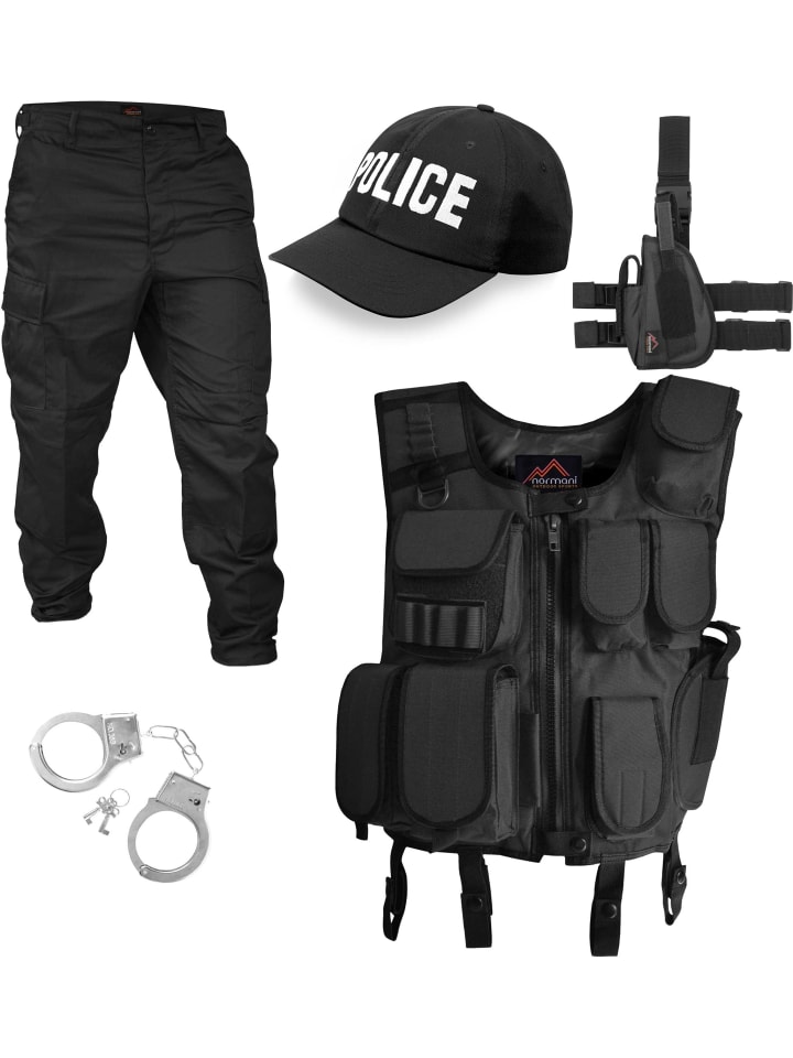 Normani Outdoor Sports SWAT Karneval Kostüm Einsatzkostüm in Police günstig kaufen