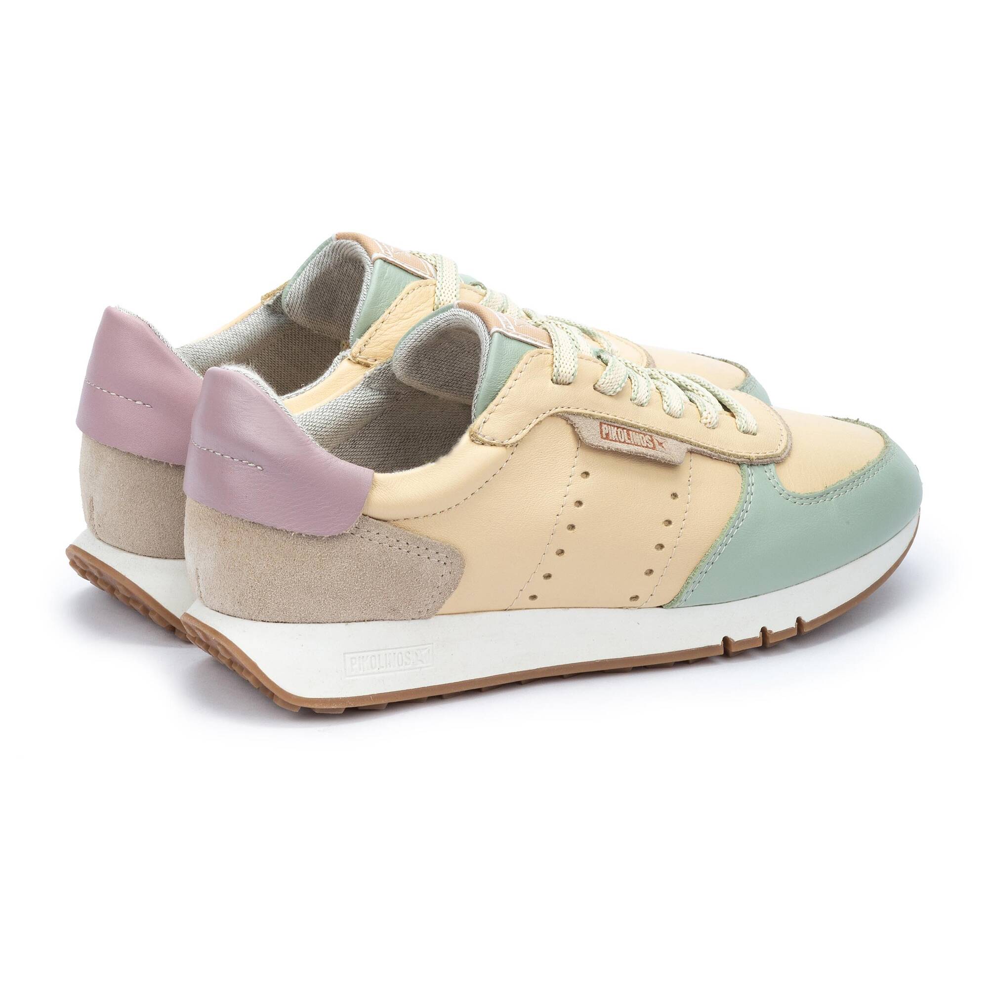 Damskie wielokolorowe trampki - MIĘTA