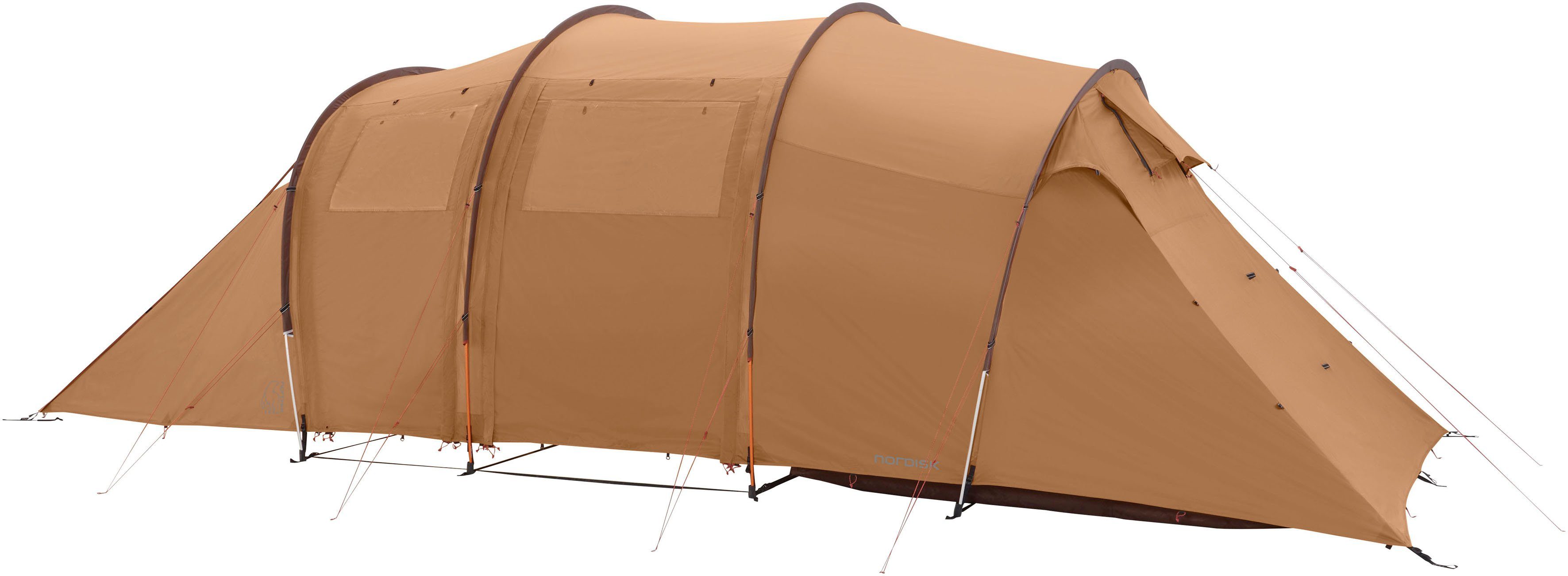 Nordisk Gruppenzelt Reisa 6 PU Tent Cashew/Brown, Personen: 6 (Packung, 1 tlg)
