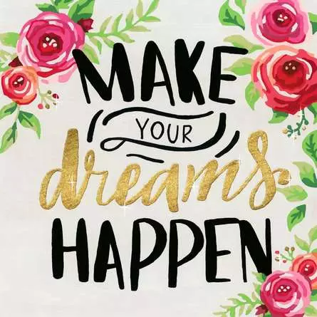CreArt Make your dreams happen - Malen nach Zahlen für Erwachsene