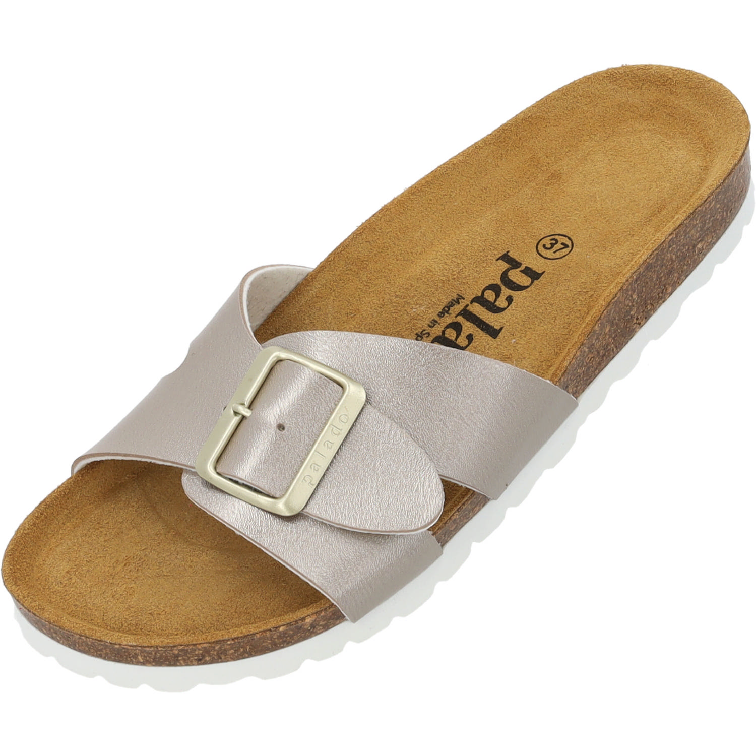 Palado Tinos Metallic, Pantoletten, Damen, grau beige metallic
