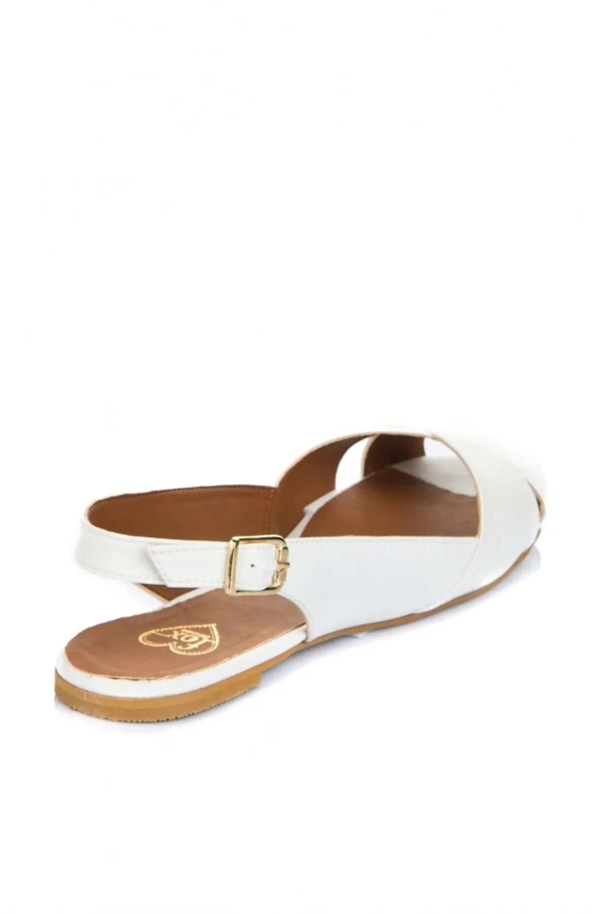 Fox Shoes  Weiße Damensandalen 9726106609