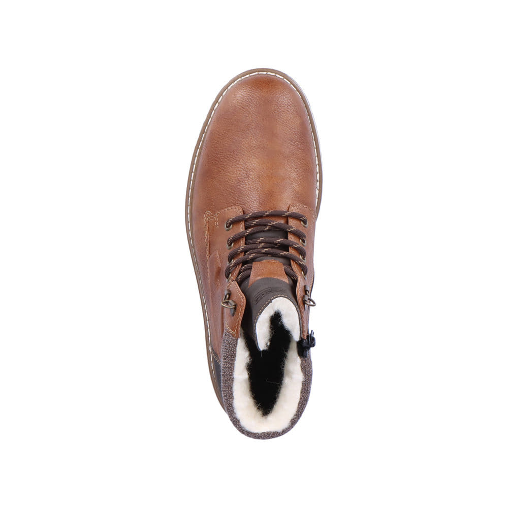 Rieker Herren Schnürstiefel kastanienbraun