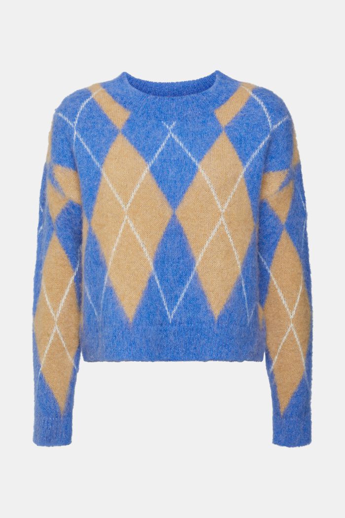 Pullover aus Wollmix mit Argyle-Muster
