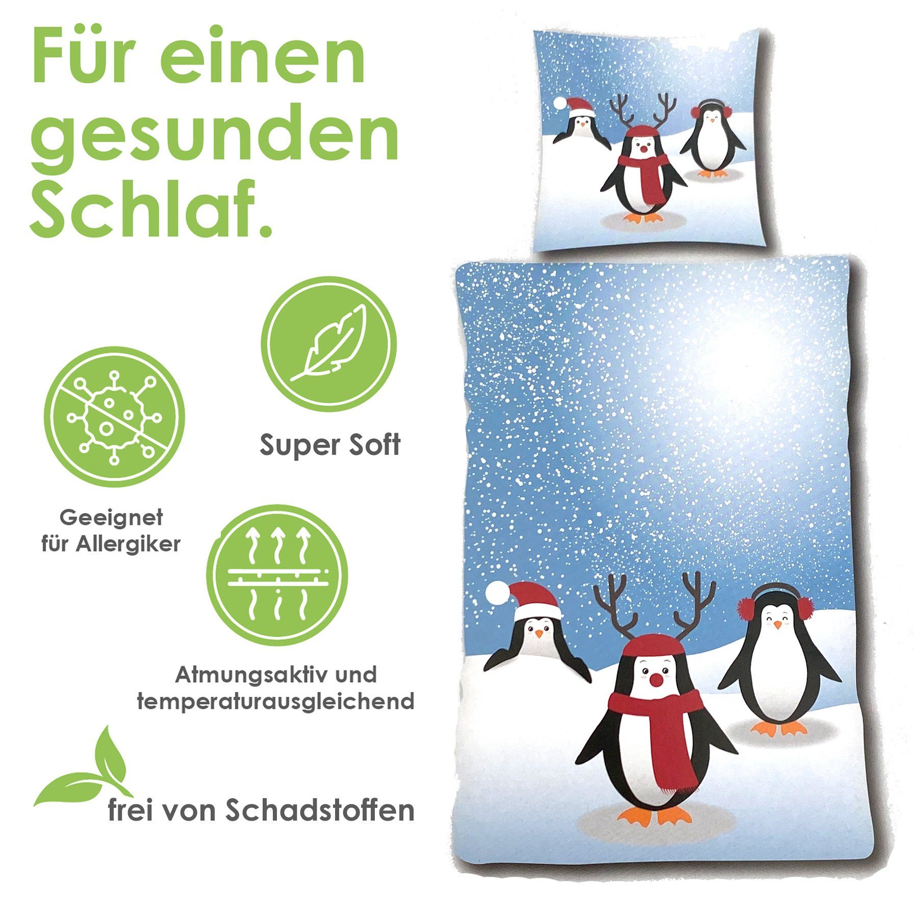 Bettwäsche Winter Super Soft Teddy Fleece Bettbezug Set, heimtexland, Microfaser, 2 teilig, kuschelig weich und warm I 135x200 I Premium Microfaser