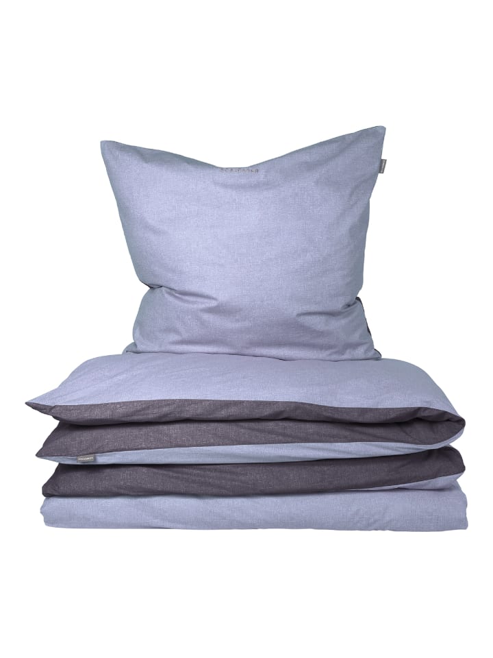 Schiesser Renforcé Bettwäscheset Doubleface in Blau günstig kaufen