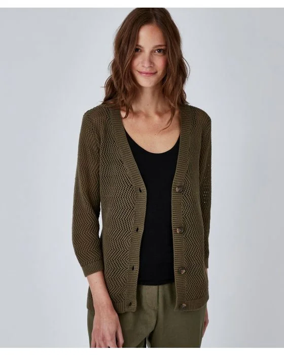 Gilet ajouré en coton biologique