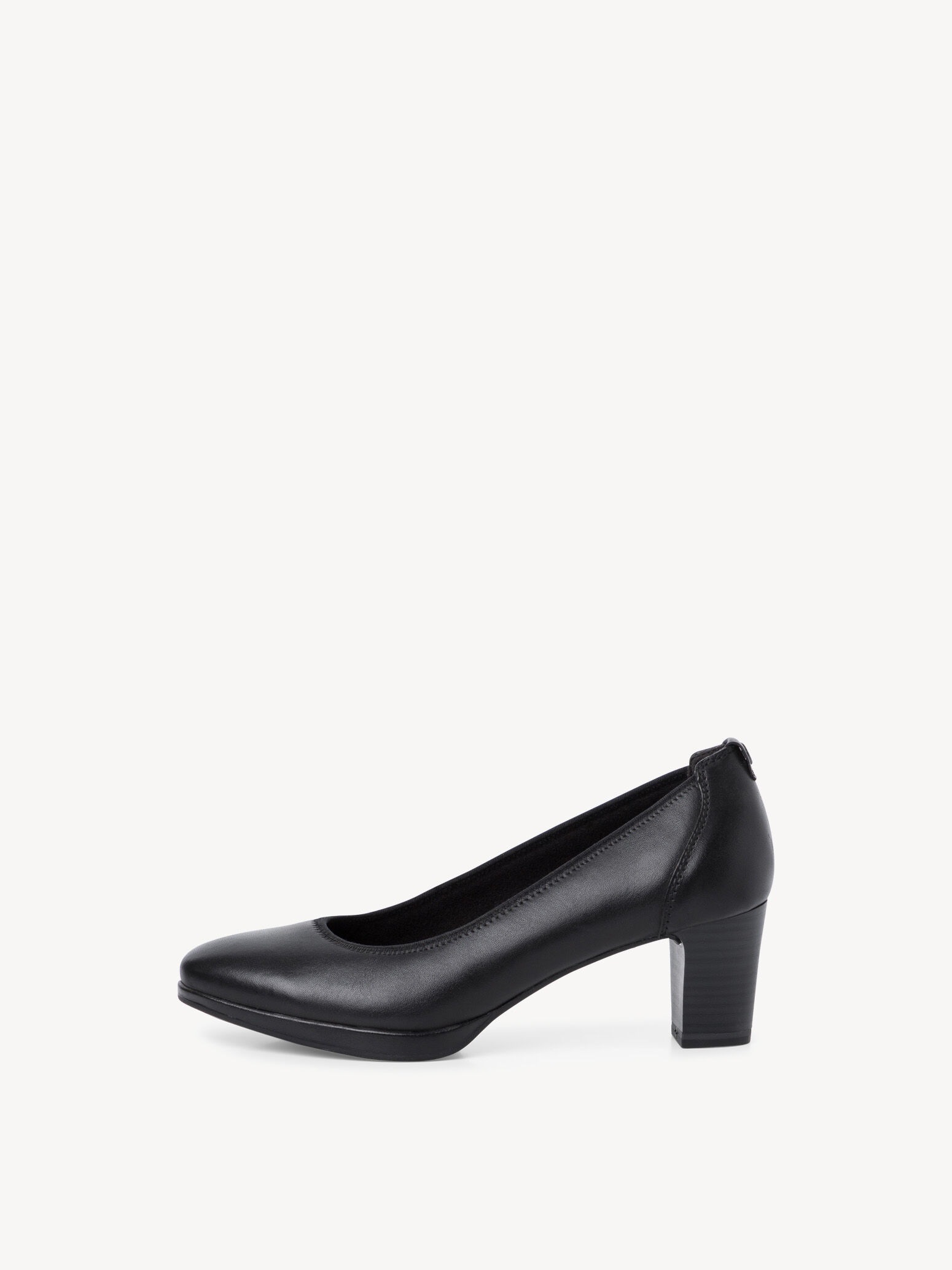 Escarpin en cuir - noir