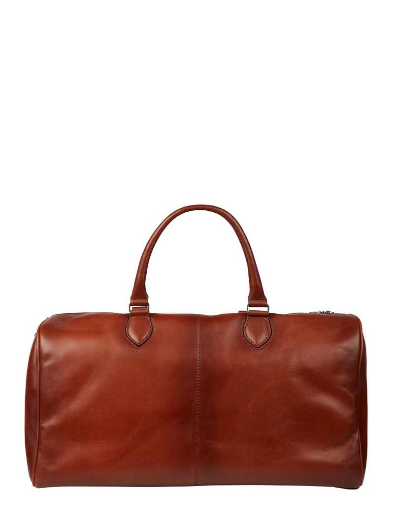 Weekender aus Leder in cognac