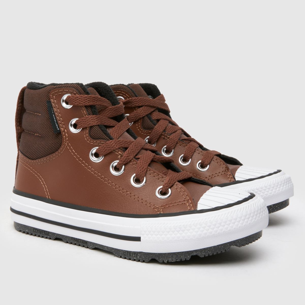 Converse barna és fekete All Star Berkshire fiús junior tornacipő
