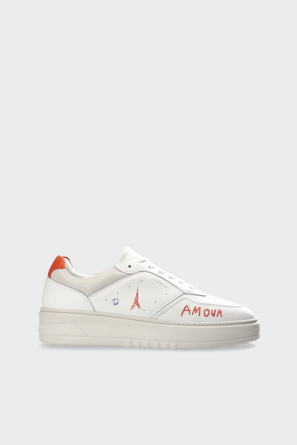CPH PARIS M - leather - white/orange