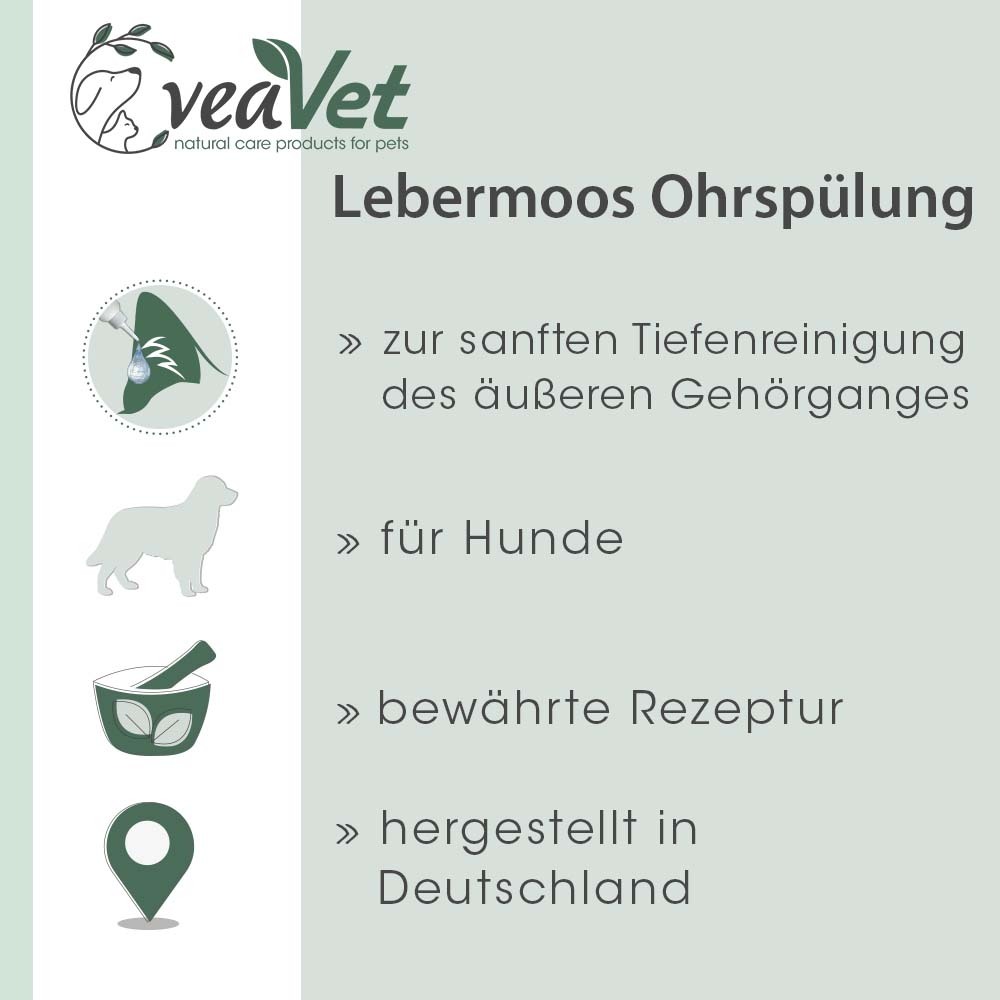 VeaVet Augen- & Ohrenpflege VeaVet Lebermoos Ohrenspühlung