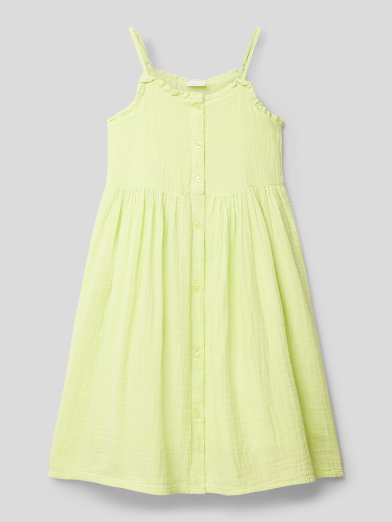 Kleid mit Knopfleiste in mint