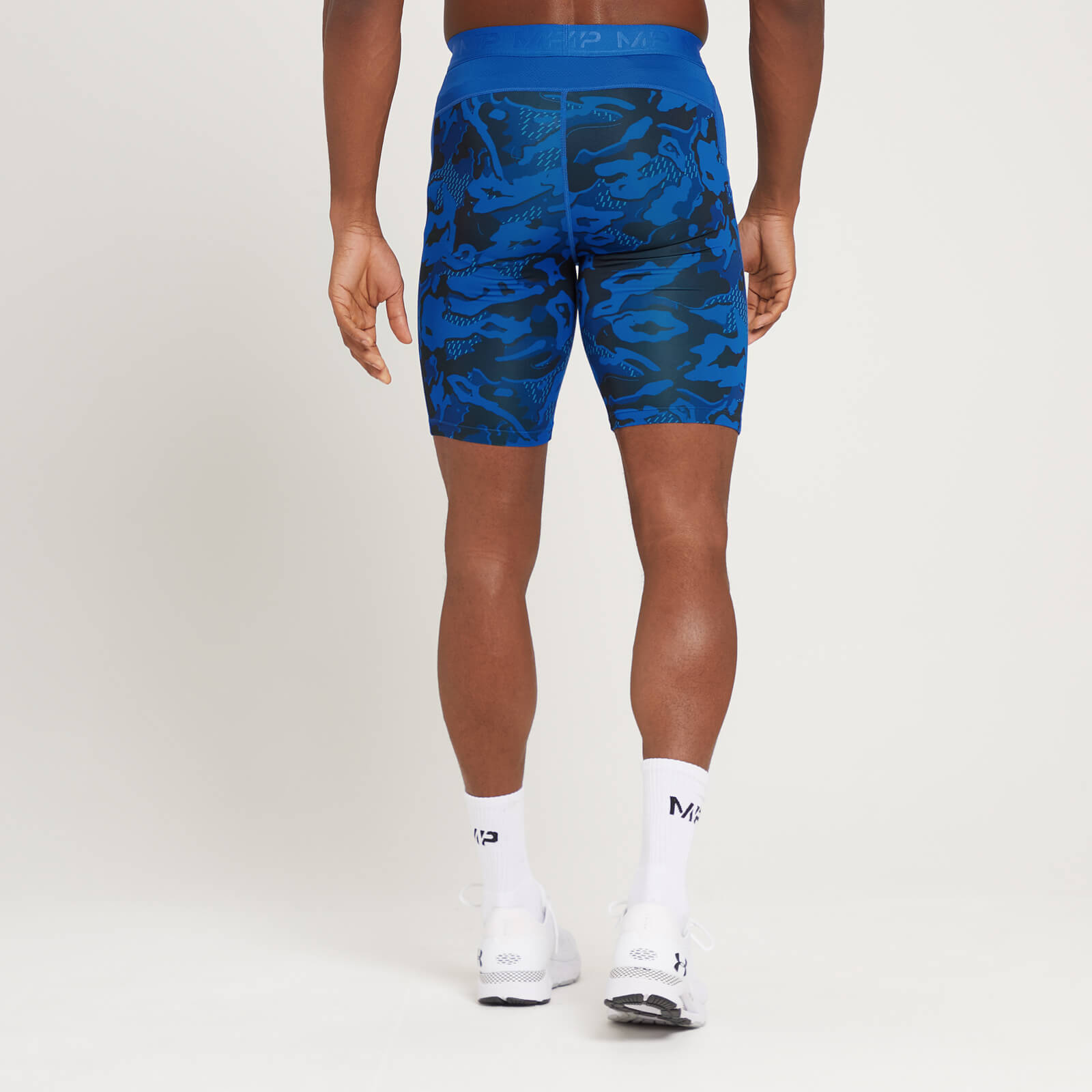 Short première couche à imprimé camouflage MP Adapt pour hommes – Imprimé camouflage bleu