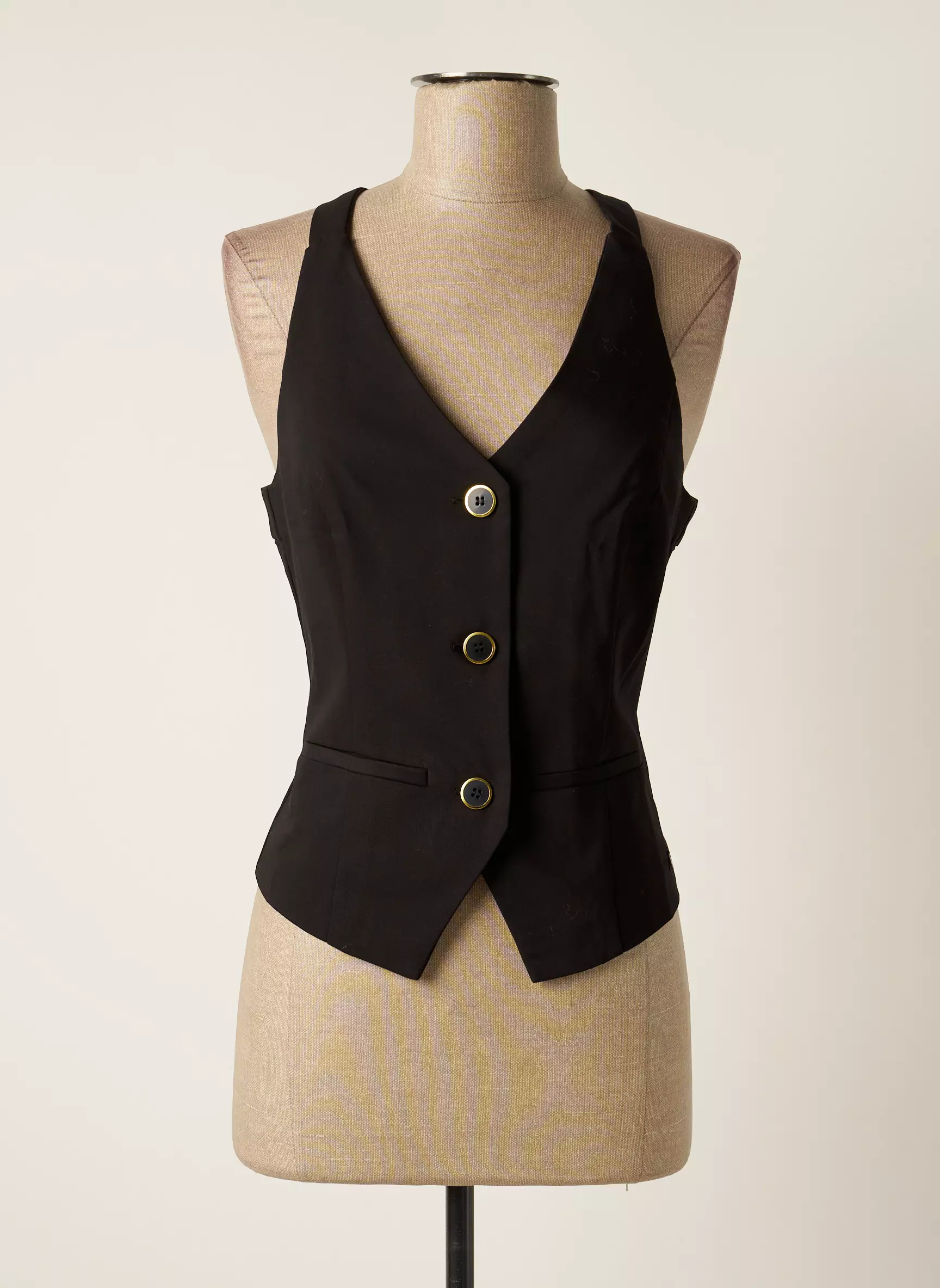 Cream Gilet Femme couleur noir