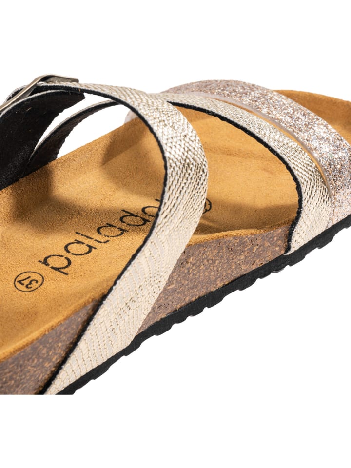 palado Pantoletten in Metallic Gold günstig kaufen