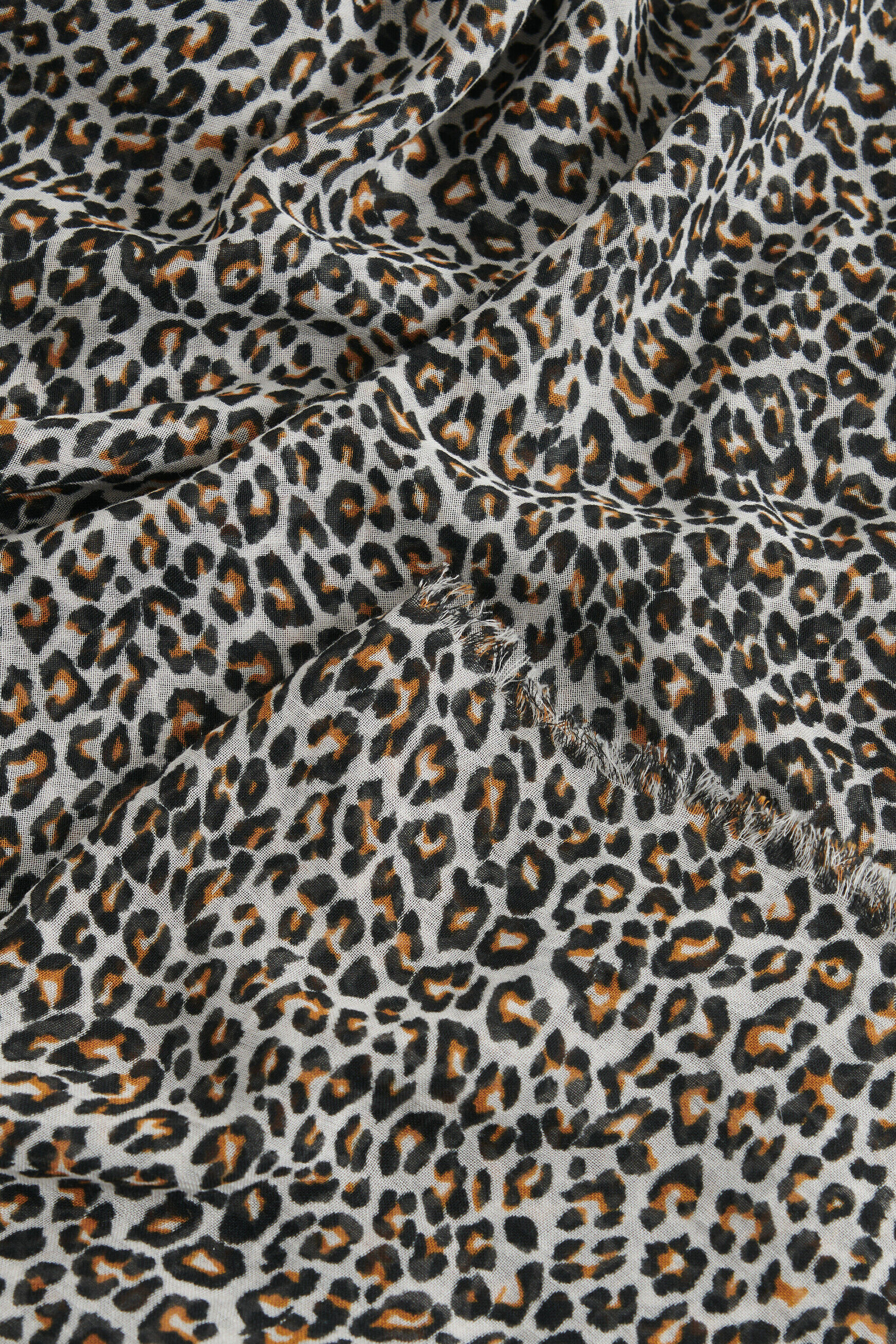 Foulard lea marron cognac femme