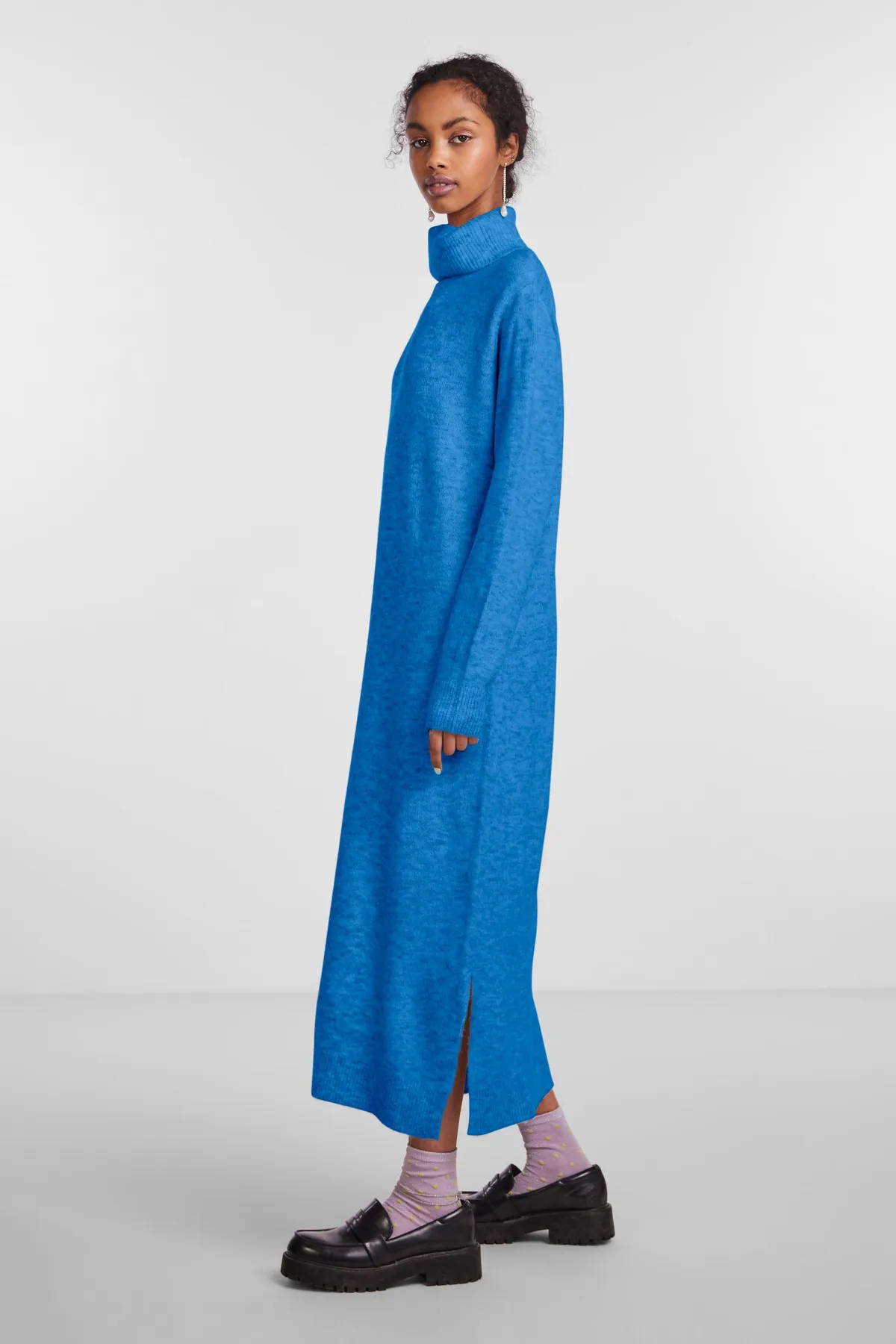 PIECES  Pcjulıana Ls Rollneck Knit Dress Noos Bc