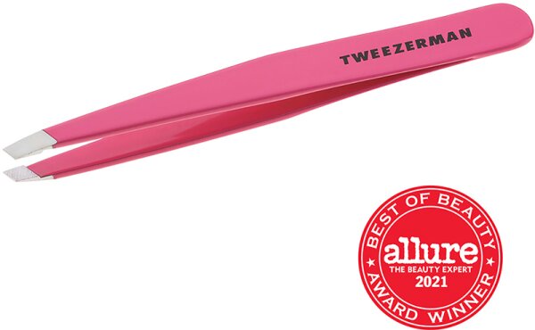 Tweezerman Slant Tweezer - Schräge Pinzette, Pretty in Pink Pinzette