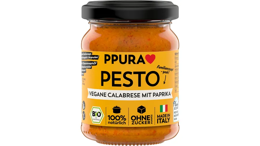 PPURA Bio Pesto vegane Calabrese 120 g