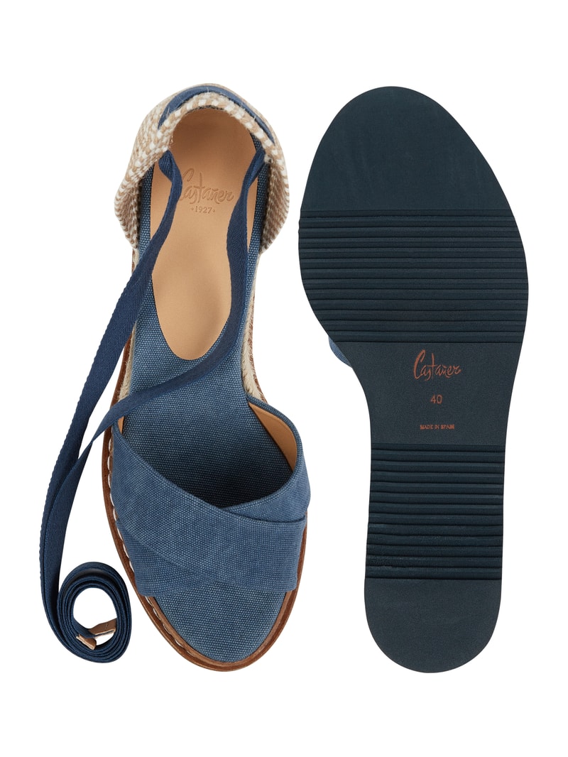 Wedges aus Textil Modell 'Bonnie' in blau