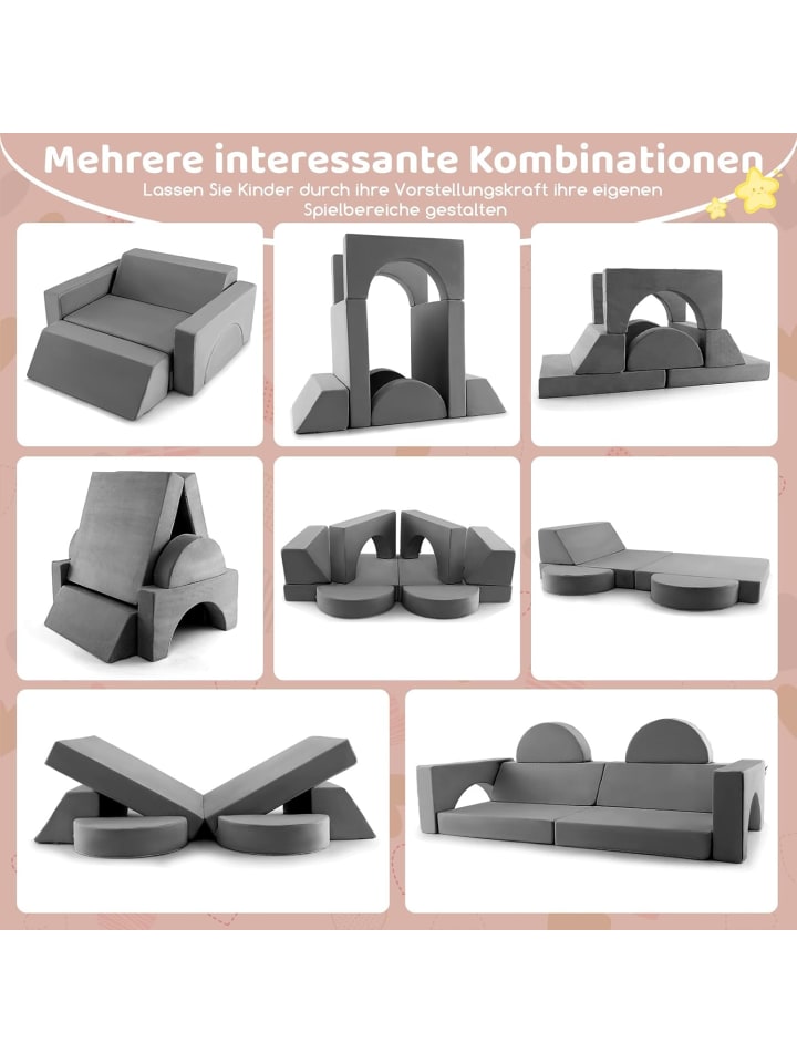 COSTWAY Kindersessel in Grau günstig kaufen onesize