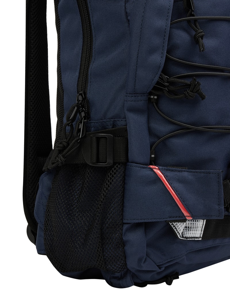 Rucksack mit Label-Details Modell 'LOUIS' in marineblau