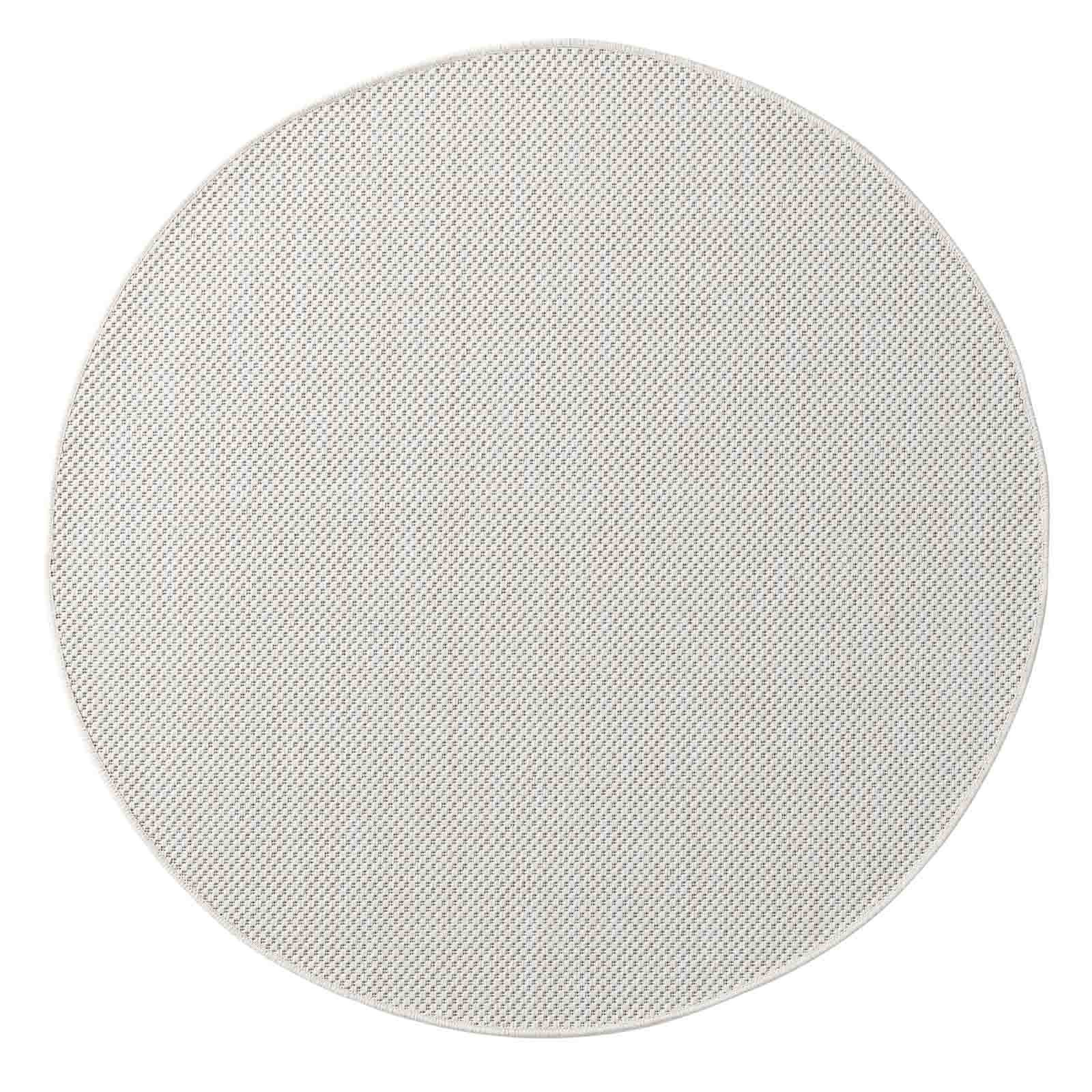 Teppich Outdoor & Indoor Teppich, TaCa Home, rechteckig, Höhe: 7 mm, Terrasse Balkon Garten Wohnzimmer Bad Küche, Creme - 67 x 180 cm
