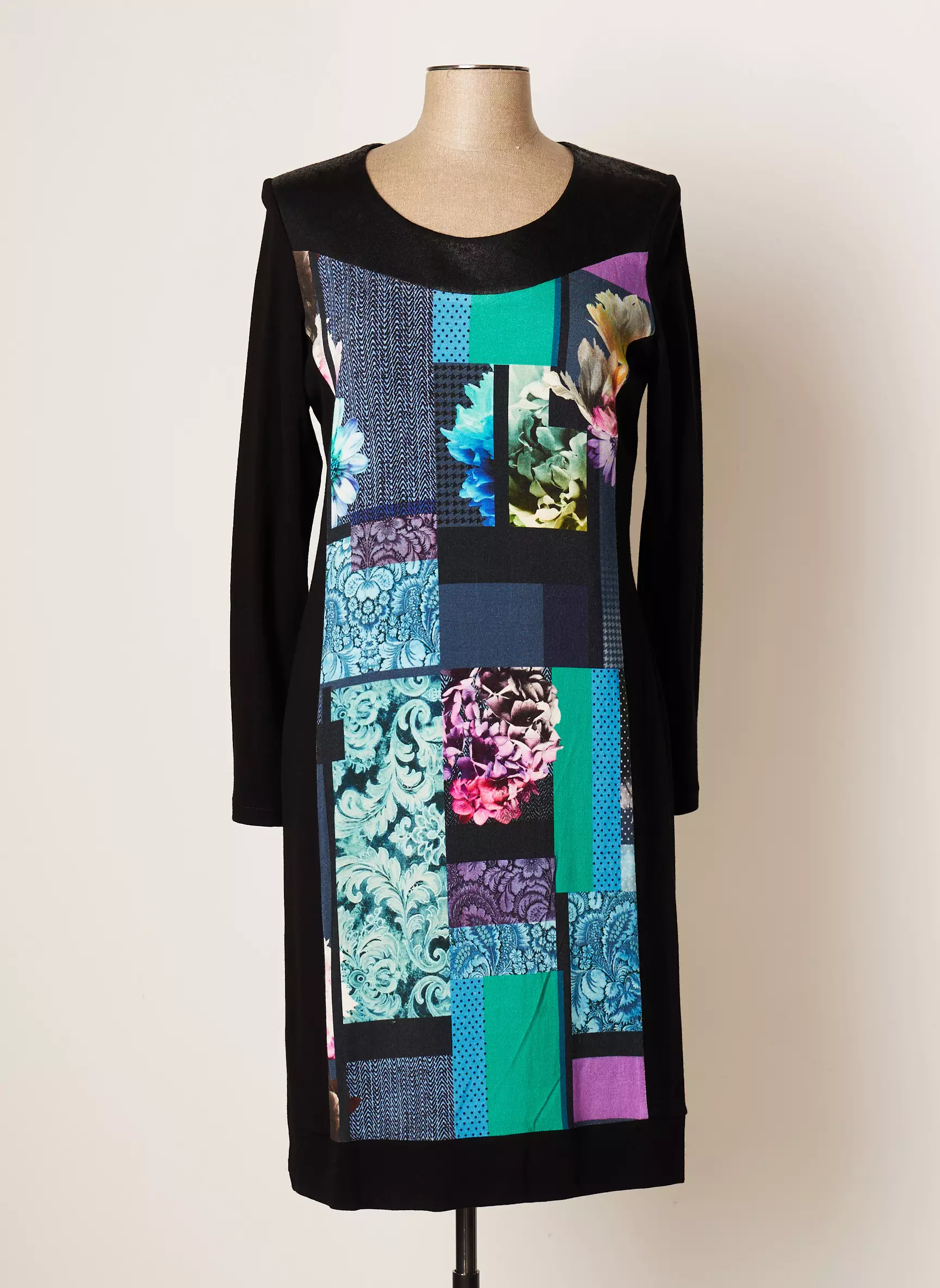 Jumfil Robes Mi Longues Femme couleur noir