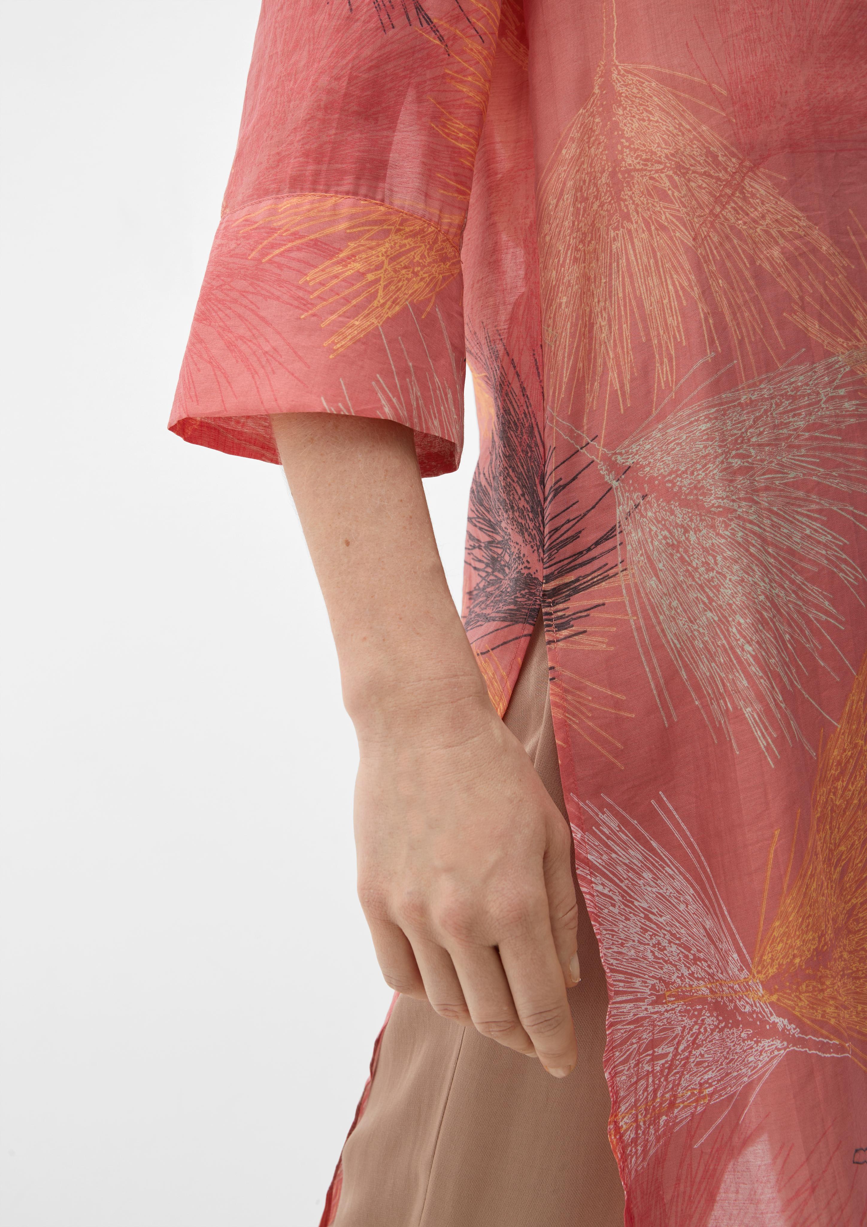 Longbluse mit Allover-Print  2132511-20A0